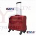 OkaeYa 16 inch 4 wheel Trolley Cabin Bag- Exclusive Pilot Bag Shape-Red